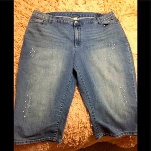 Catherine’s capris with crystals